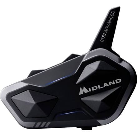 C1529.05 Midland BTR1 Advanced X, Bluetooth Kommunikation, Einzelgerät Intercomset voor motorrijders