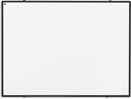 Smit Visual Whiteboard 60x90 cm Softline Emailstaal - 8mm Zwart aluminium frame