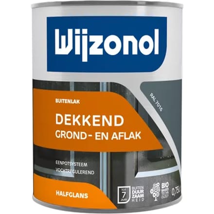 Wijzonol Dekkend Grond- en Aflak - RAL 7016 - 750 ml
