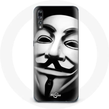 Coque pour Huawei p20 Nous sommes légion masque anonyme