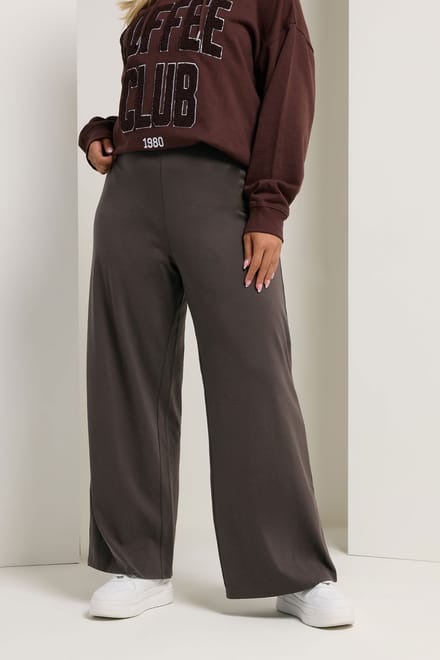 Yours Bruine Wijde Legging Size 42