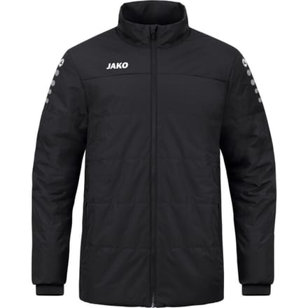 Jako Team Coachvest Kinderen - Zwart | Maat: 128
