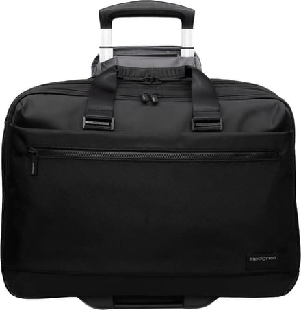 Hedgren Trolley met laptopvak Next Card Rolling Tote Black Zwart 45cm