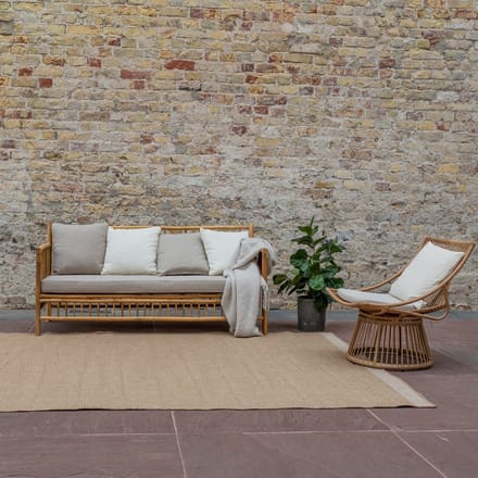 Jute buitenkleed Naturel Border - 160 x 230 cm - (M)