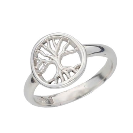 Tree of Life doorboorde ring maat 63 (SR949.63)