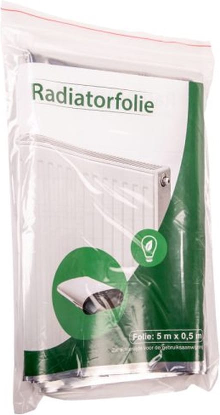 Radiatorfolie - Isolatie - reflecterend- 5m x 0,5m