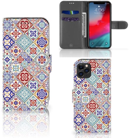 Apple iPhone 11 Pro Bookcase Tiles Color