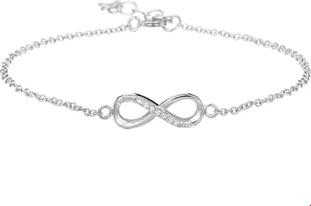 Armband infinity zirkonia 1,0 mm 15,5 + 2,5 cm - PSN1327133