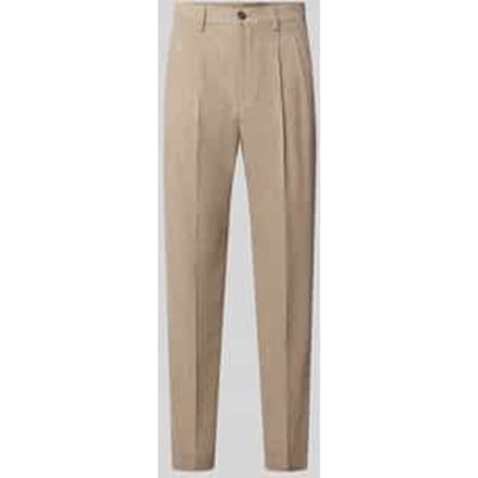straight fit stoffen broek met katoen-aandeel