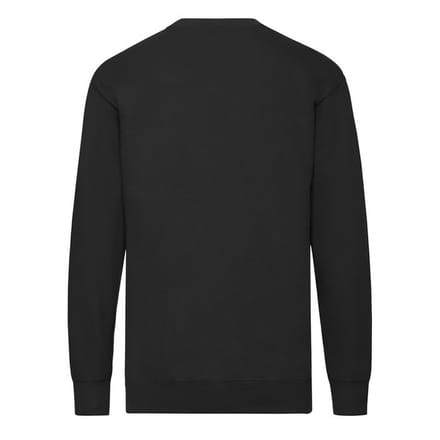 Fruit of the Loom Heren Lichtgewicht Set-In Sweatshirt (Zwart)