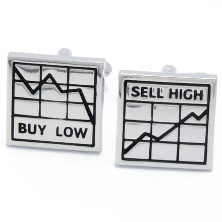 Manchetknopen - Beurs Beleggen Buy Low Sell High