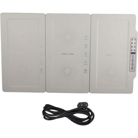 Plateau Chauffant Électrique Chauffant 3 Plateaux Connectable Pliable Détachable Multifonctionnel pour la Maison L gray