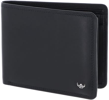 Golden Head Leren portemonnee Polo RFID Protect Scheintasche 1125 Schwarz zwart