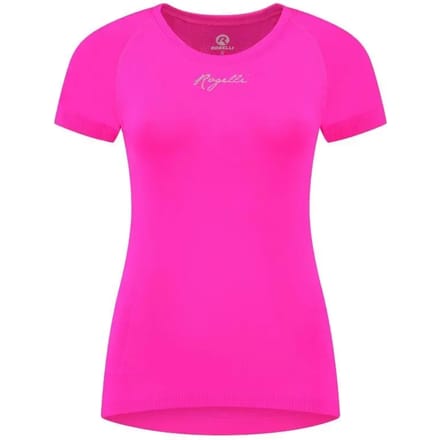 Rogelli Essential Dames Hardloopshirt - Korte Mouw - Naadloos - Roze