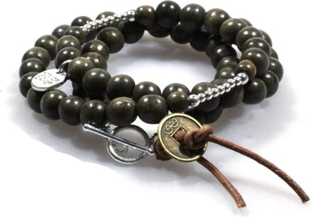Heaven Eleven - Taupe wikkel 925 zilver