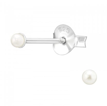 La Rosa Princesa Mini Parel oorbellen dames Klein - Oorbellen 925 Zilver 2mm