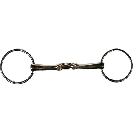 Dubbel bit voor paarden HKM Soft Contact 14 mm