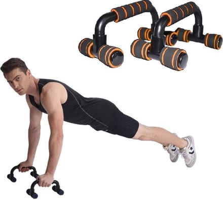 Opdruksteunen - Push up bars - Push up grips - Orange