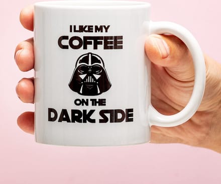 Ditverzinjeniet.nl Mok I like my coffee on the dark side