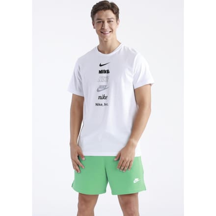 Nike Stack Logo Heren T-shirt in wit