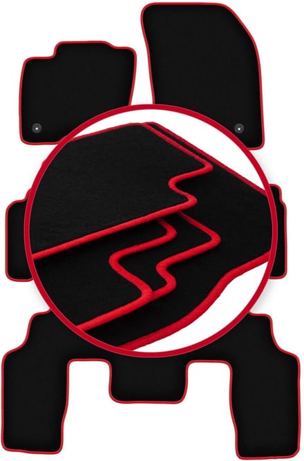 CARLUX-RED automatten voor: Ford S-MAX MK2 minivan (2015-)