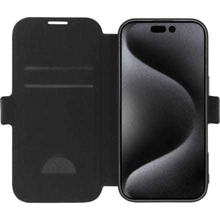 BlueBuilt Apple iPhone 16 Pro Book Case Leer Zwart