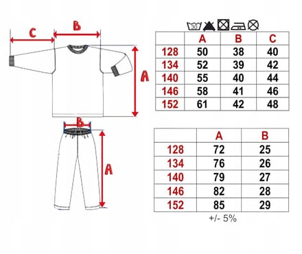 Dartomik Serie - Katoenen Pyjama - 2-delig - Maat 128 - Met Graafmachineprint