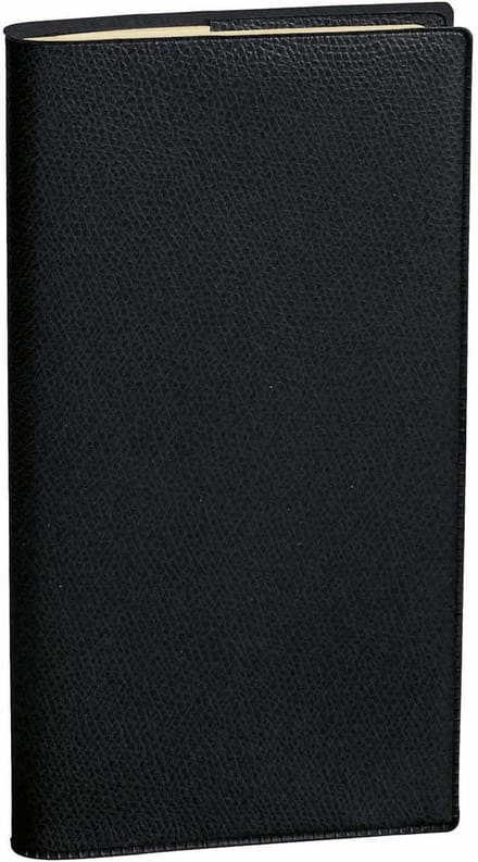 Famanu – Spiraalagenda 2025 horizontaal 8,8 x 17 cm met compacte zwarte kaft