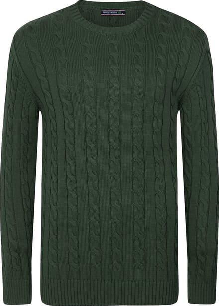 Felix Hardy Gebreide Trui - Sweater Heren Grün - 2Xl
