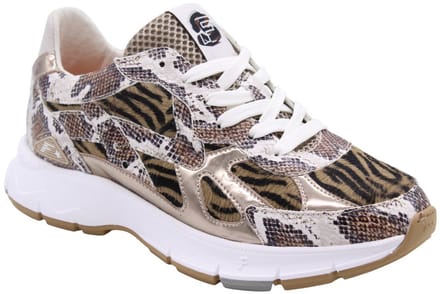 Floris Van Bommel Sfw-10167 Daysi Sneakers - Leer - Dames - Bruin - Maat 40