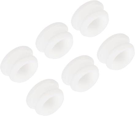 Siliconen Afsluitdoppen - Rubberen Pluggen - Gaten Afwerken - Hoge Elasticiteit - Diameter 23 mm - Wit