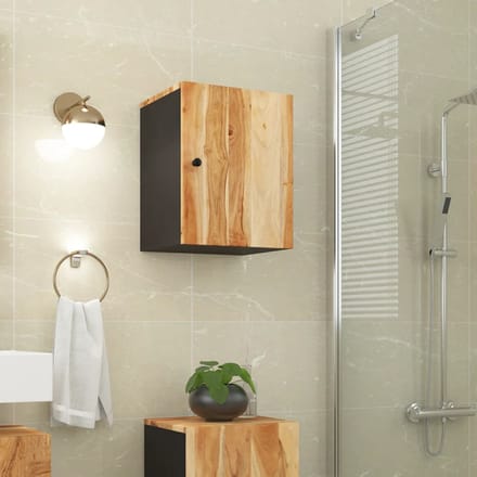 vidaXL - Badkamerwandkast - 38x33x48 - cm - massief - acaciahout