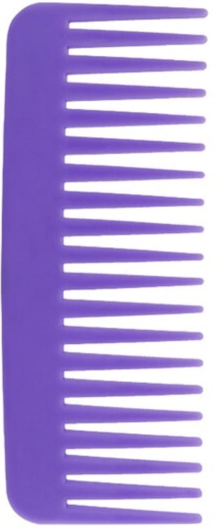 Cabantis Brede Kam 20 Tanden - Styling Tool - Wide Tooth Comb - Kapper Kam - Haar Accessoire - Paars
