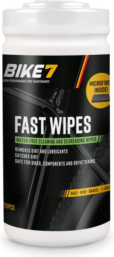 BIKE7 Fast Wipes (70 Wipes)