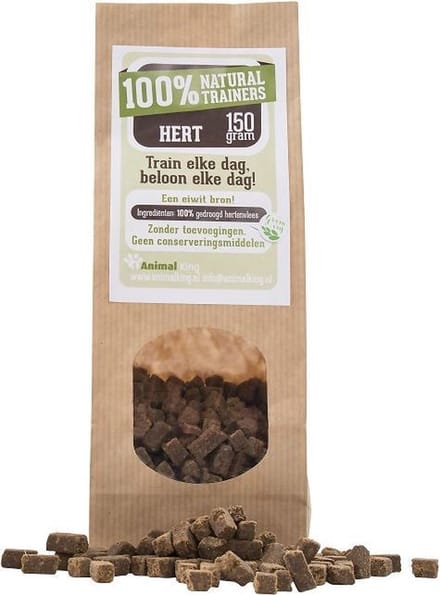 Herttrainers-3 x 150 gram-Animal King-Hondensnacks