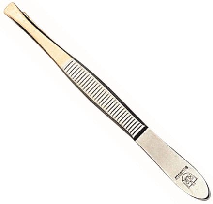 RÖR Solingen Epileer Tweezer / Pincet – 75 mm – Recht – RVS – Verguld