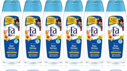 Fa Kids Pirate Douche & Shampoo 6 x 250 ml - Grootverpakking
