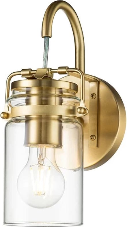 Kichler LED Wandlamp Brinley | 1X E27 Max 60W | Brushed Brass