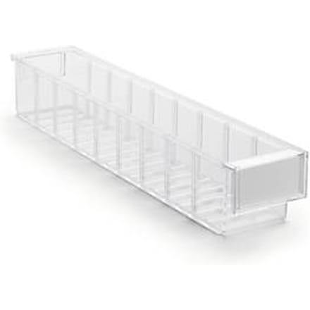TRESTON magazijnlade 5010, B 92 x D 500 x H 82 mm, 2,4 l, transparant