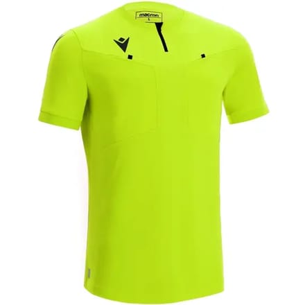 Macron Dienst Scheidsrechtersshirt Korte Mouw Heren - Fluogeel | Maat: M