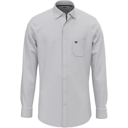 Fynch-Hatton Overhemd All-Season Oxford Stripe Navy / male