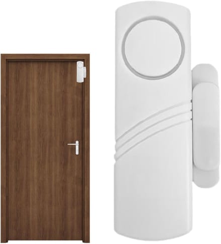 Raam en Deuralarm - Inbraakbeveiliging - Persoonlijke Veiligheid - Onmiddellijke Detectie - 1 set - Wit