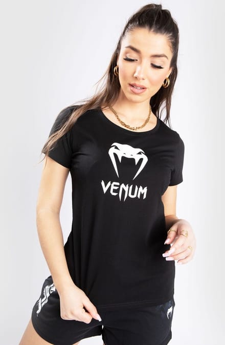 Venum CLASSIC T-shirt Dames Zwart Wit - S