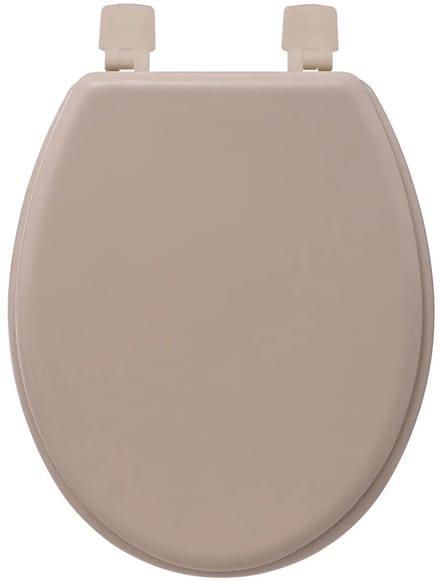 5Five Toiletbril Colors - beige - MDF/HDF hout - universeel - standaard wc bril bevestiging