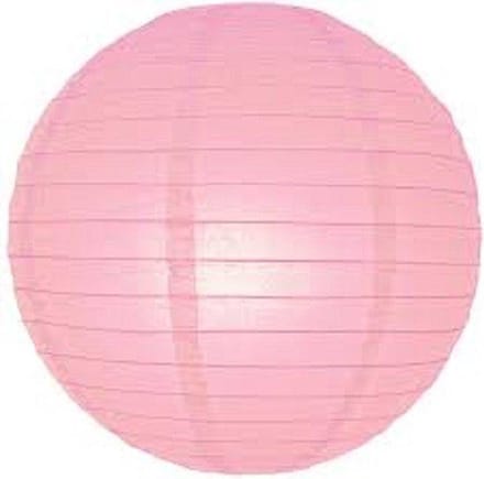 5 x Lampion licht roze 45 cm