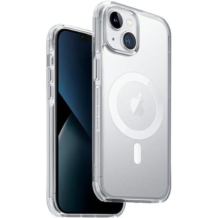 UNIQ Combat Serie - Hoesje voor mobiele telefoon - Magclick Charging - iPhone 14 Plus - Transparant