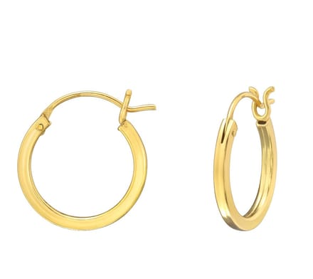 Joy|S - Zilveren oorringen - 14 mm - 1.5 mm dikte - Franse sluiting