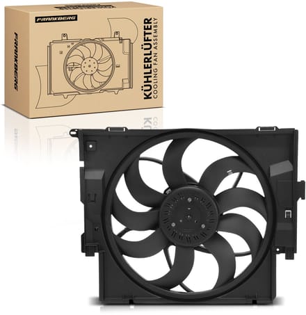 Frankberg 1x Motorradiator enkele ventilator