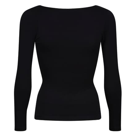 Dames Essentials Langarmtop Vormgevend Gerecycled Stretch Everyday Fit