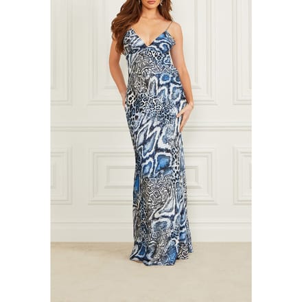 GUESS Marciano By  Debora Long Dress Midnight Snake Größe: 40 | Maxikleider Outlet | Damen